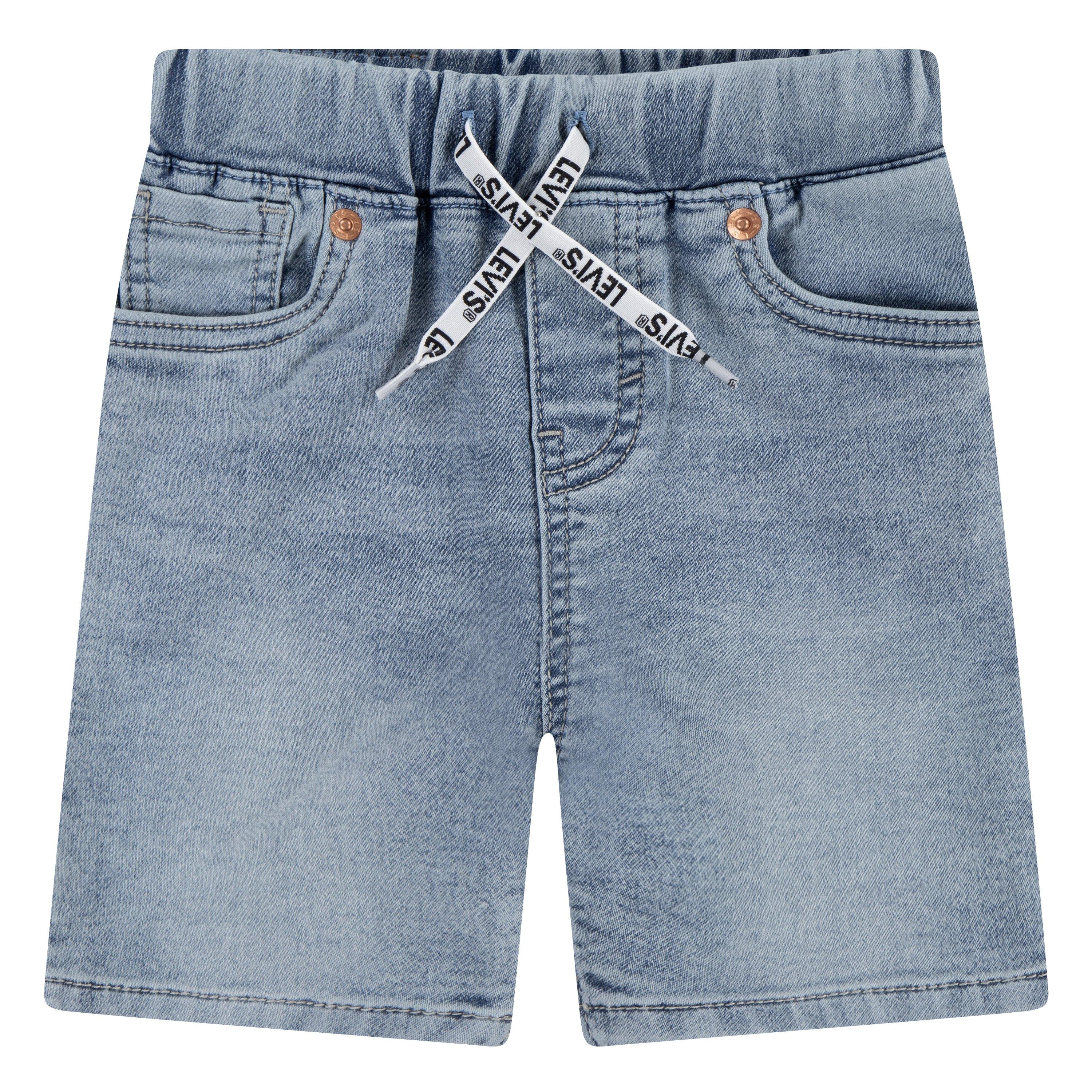 Levi's Toddler Boys' Skinny Fit Dobby Shorts -Salt Lake Blue - BLUE